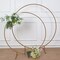 4 ft Gold Balloon Circle Metal Frame Wedding Arch Backdrop Stand Party